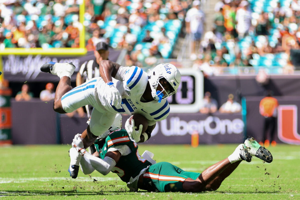 Duke football can’t complete the upset after building a big lead over Miami