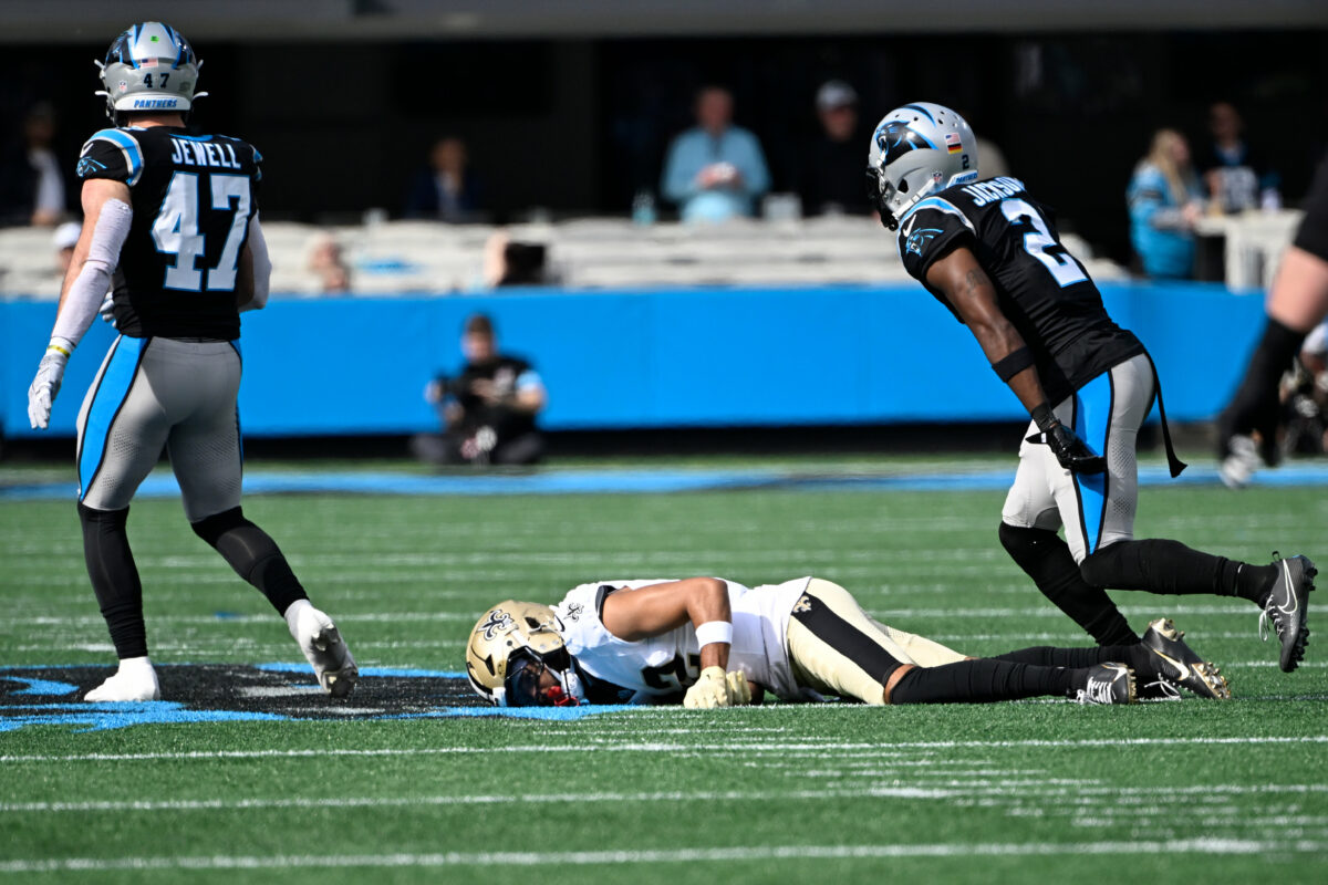 Michael Thomas rips Derek Carr after Chris Olave suffers concussion