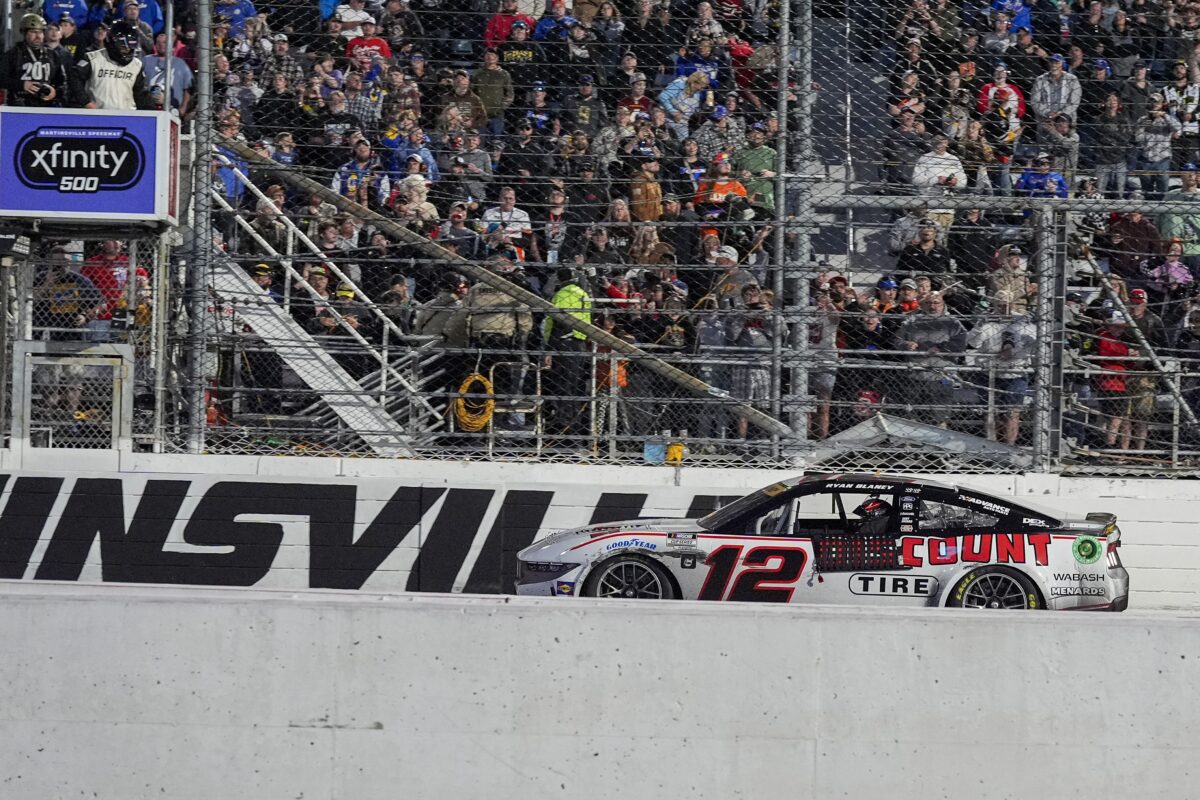 Ryan Blaney wins Cup Series race at Martinsville, clinches Championship 4 spot