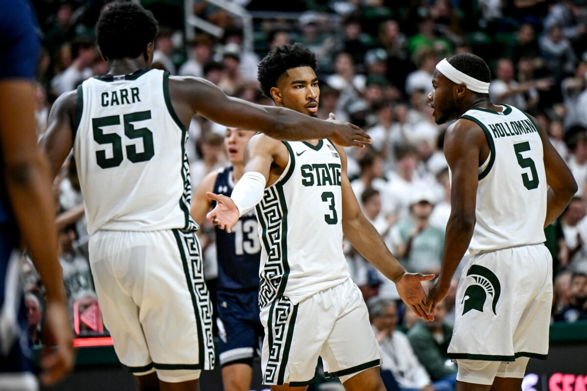 Michigan State Basketball starting five vs. Niagara