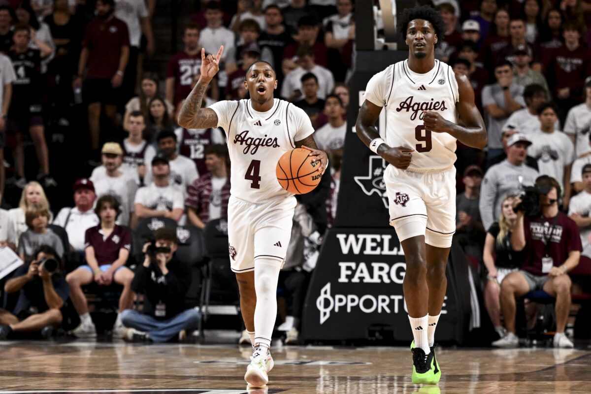 Where did Texas A&M basketball land in the initial US LBM Coaches poll after Week 1?