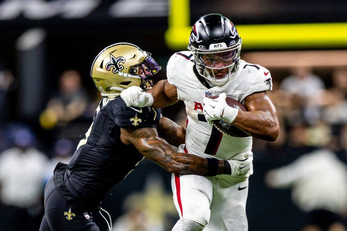 Bijan Robinson surpasses 1,000 all-purpose yard mark in Falcons win over Saints