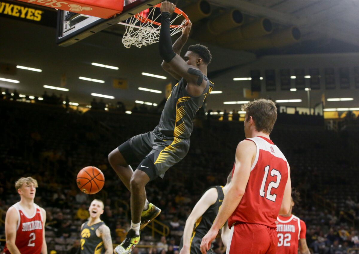 Photos from Iowa basketball’s win vs South Dakota