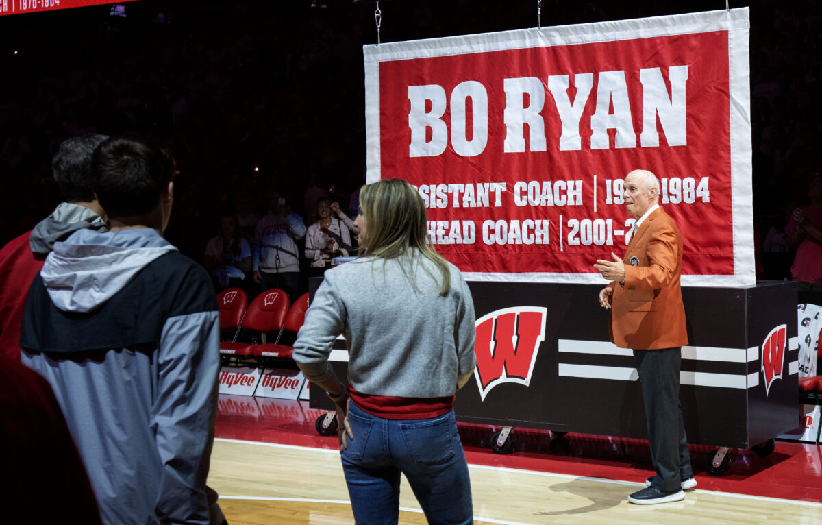 Wisconsin legend Bo Ryan immortalized in Kohl Center rafters