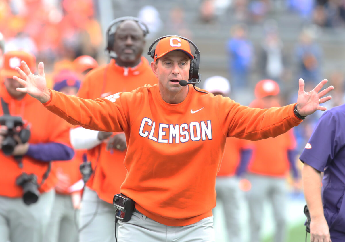 Dabo Swinney comments on Clemson football’s depleted offensive line