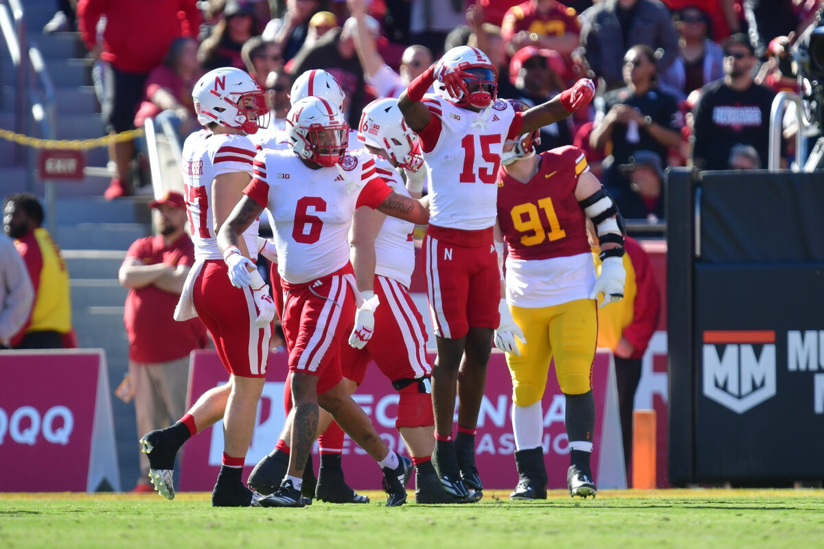 WATCH: Huskers CB Ceyair Wright snags pick-six for early lead