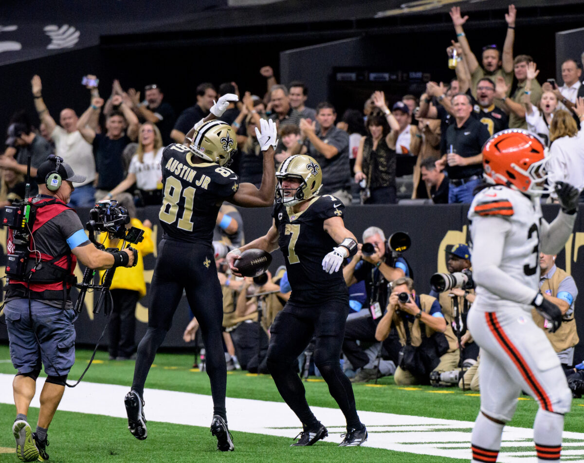 WATCH: Taysom Hill ices the game with third-longest rush in Saints’ history