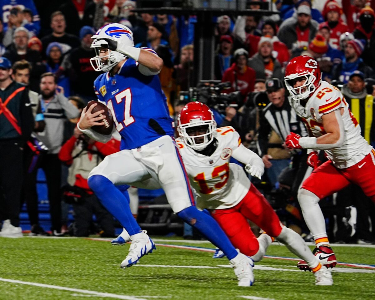 WATCH: Field-level view of Josh Allen’s touchdown run vs. the Chiefs