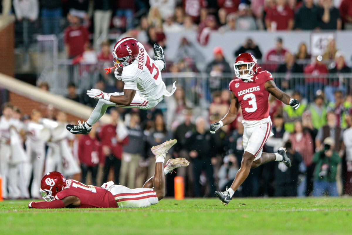 How far did Alabama tumble in Week 13 US LBM Coaches Poll after brutal loss?