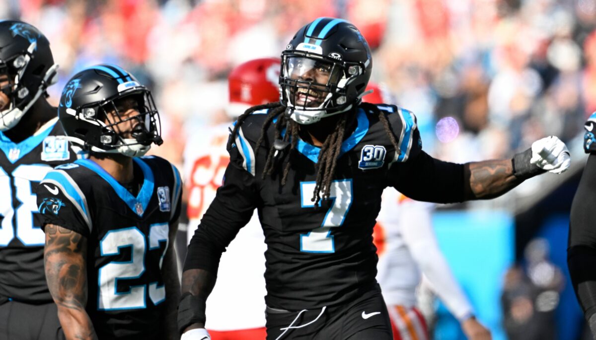 Panthers OLB Jadeveon Clowney on facing Chiefs: Referees ‘had their hands in the game’