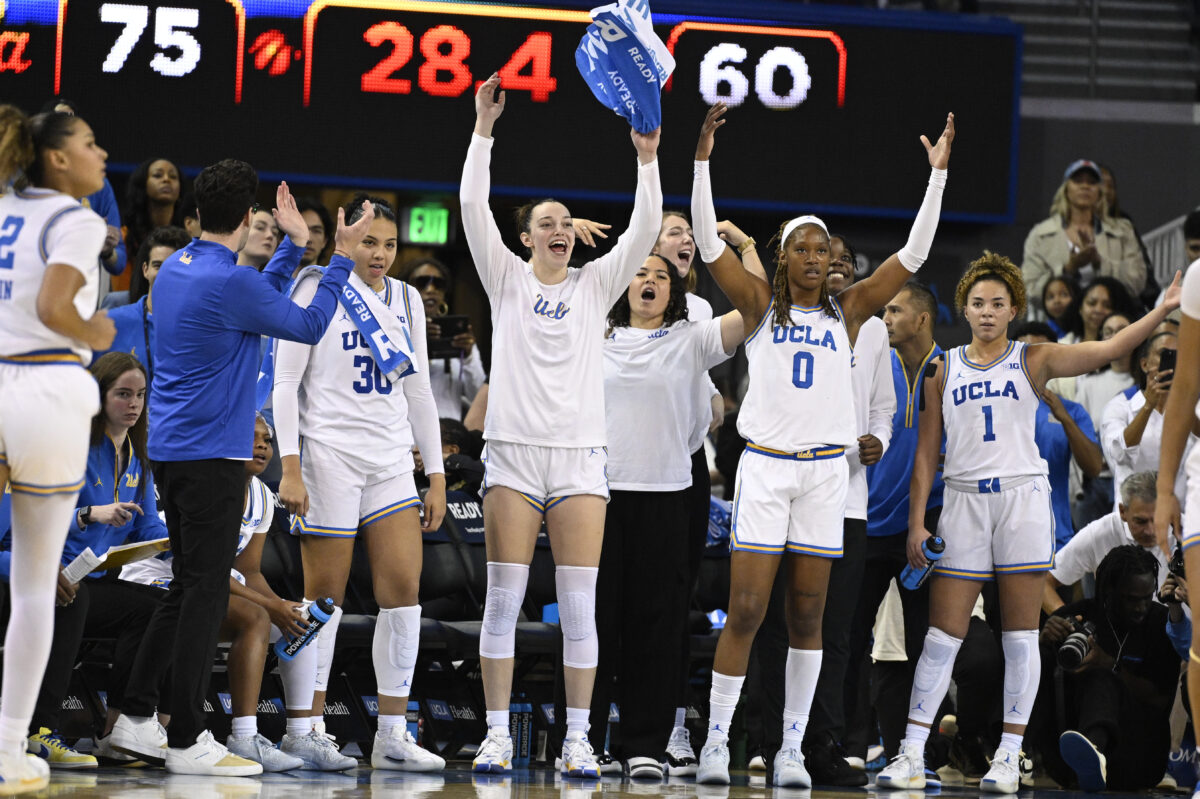 Photos of UCLA women’s stunning upset over No. 1 South Carolina