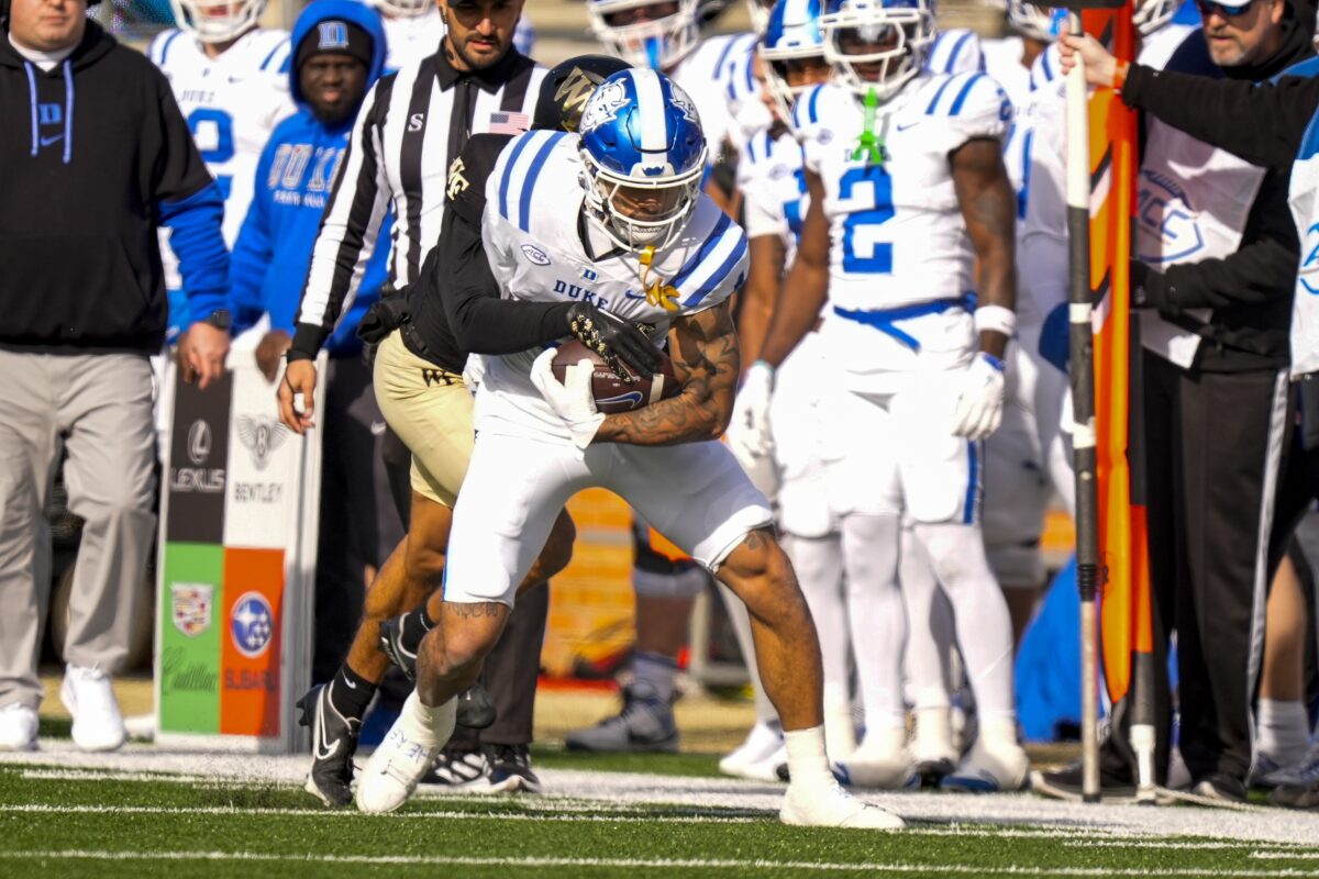 Duke football scores three late touchdowns to win cold, windy game over Wake Forest