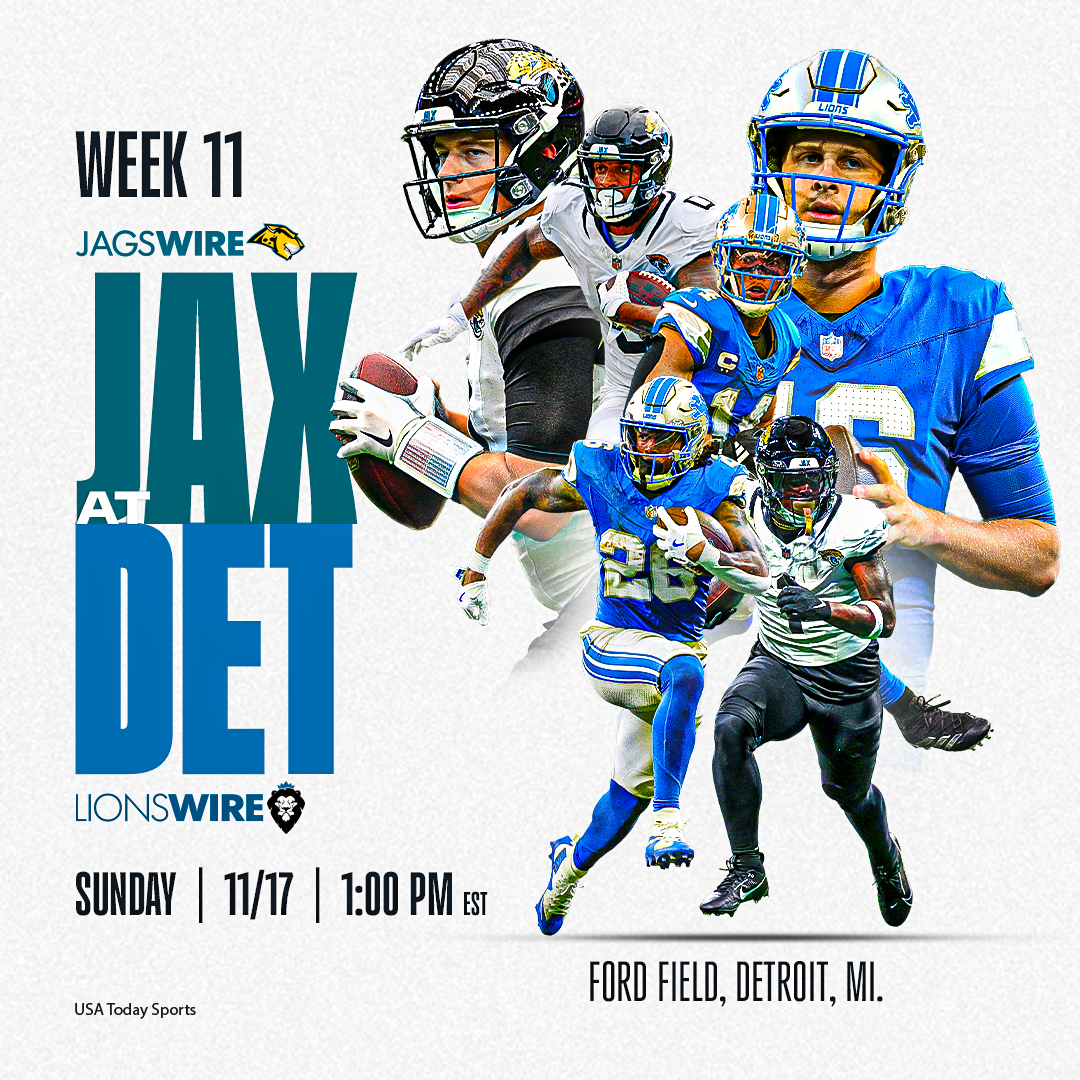 Lions vs Jaguars: Tale of the Tape for the Week 11 matchup