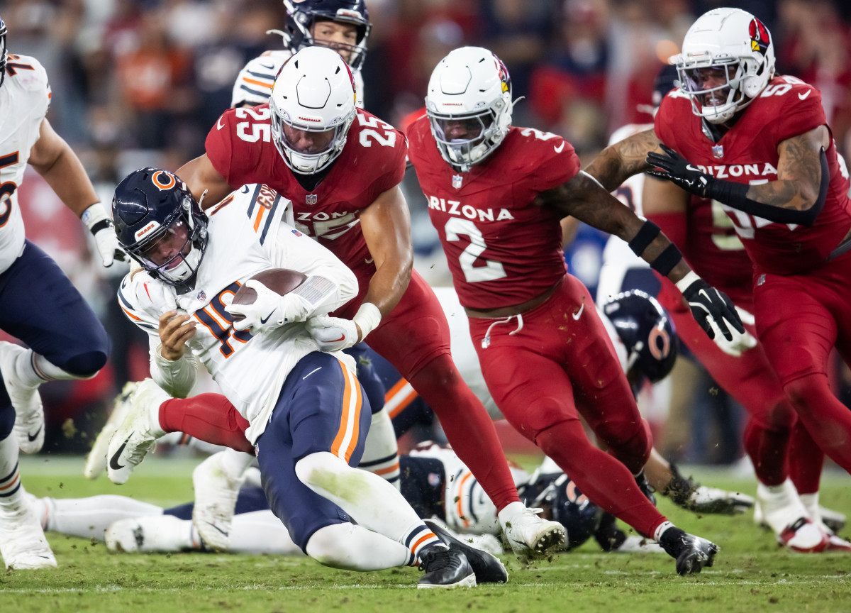 Zaven Collins helps Cardinals sack Bears QB Caleb Williams 6 times