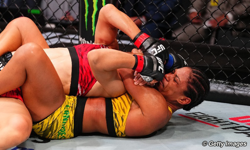 UFC Fight Night 248 video: Gabriella Fernandes stuns heavy favorite Wang Cong