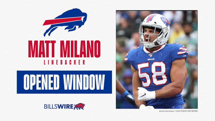 Bills open practice window for LB Matt Milano