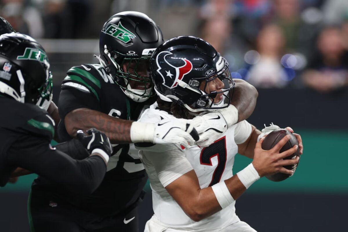 Baldy’s breakdown: Jets’ pass rush beat up Texans despite double teams (video)