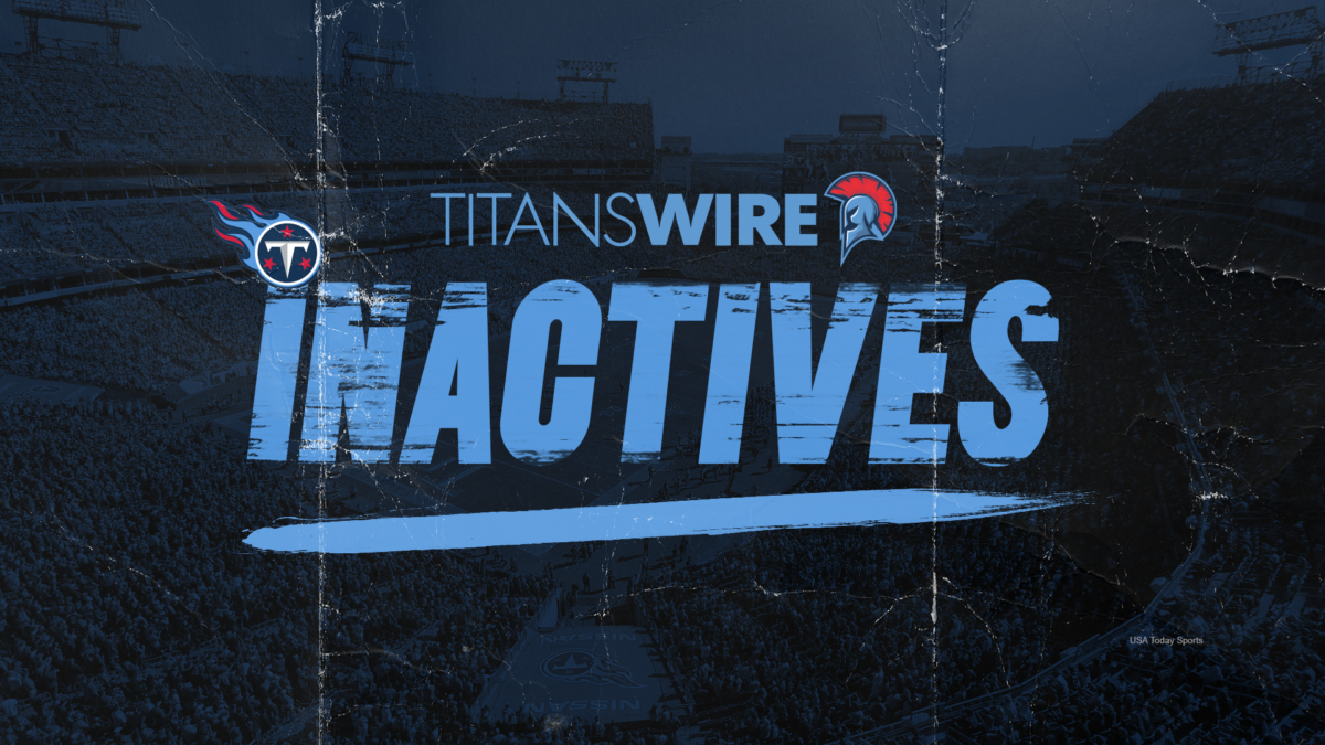 Titans vs. Vikings Week 11 inactives: Who’s in, who’s out?