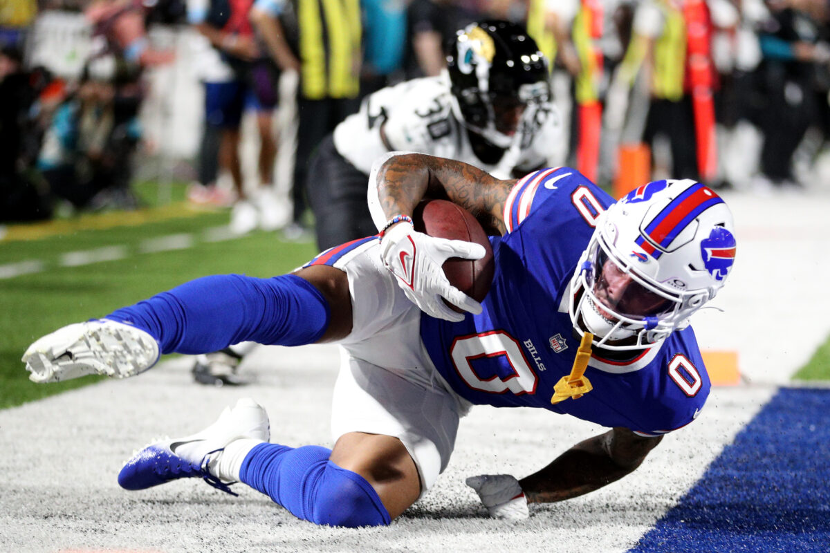 Bills have two players in red non-contact jersey at final pre-Rams practice