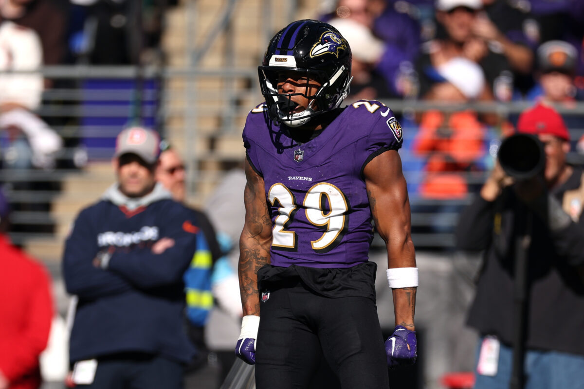 Is Ar’Darius Washington playing today? Update on Ravens defensive back