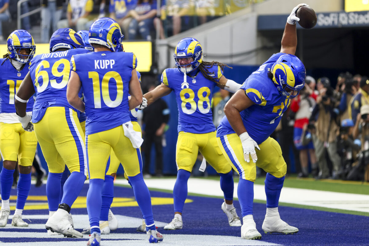 Rams score touchdown on blocked punt against Bills