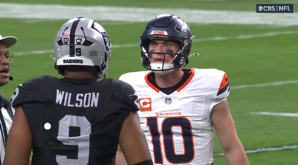 Broncos QB Bo Nix explains viral moment with Tyree Wilson