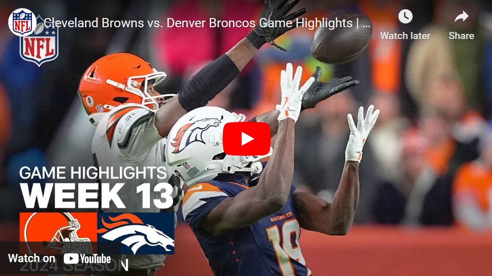 WATCH: Highlights from crazy Broncos-Browns game on ‘Monday Night Football’