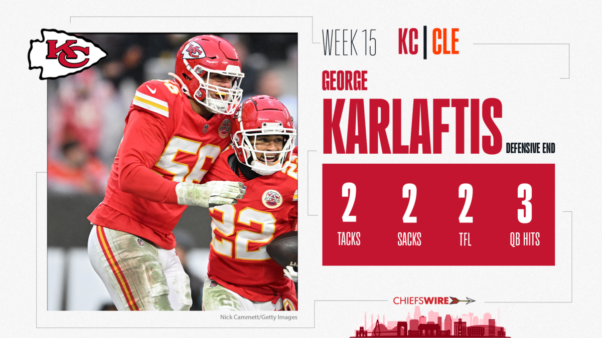 Chiefs DL George Karlaftis earns game ball for stellar Week 15 performance