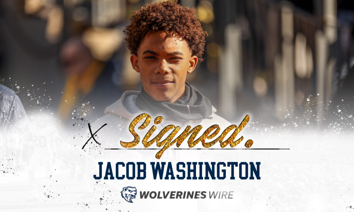 Signed: Jacob Washington signs with Michigan football