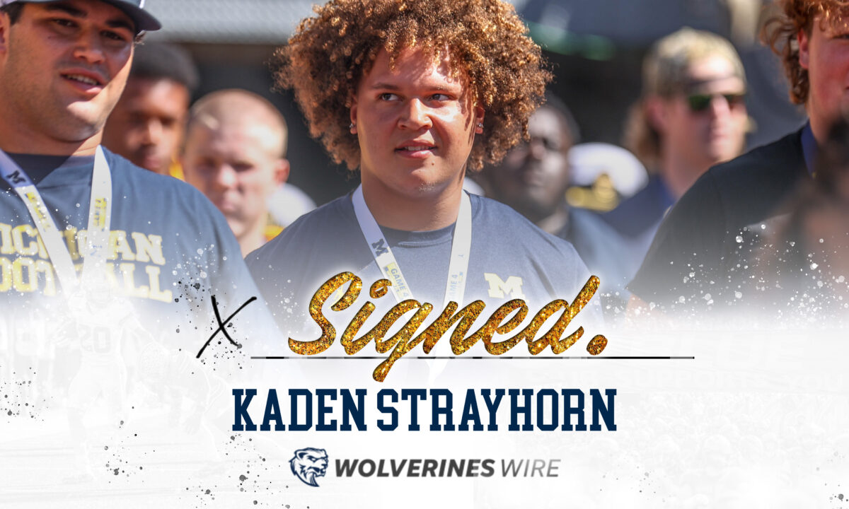 Signed: Kaden Strayhorn signs with Michigan football