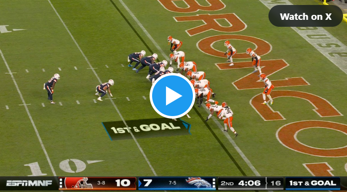 WATCH: Broncos FB Michael Burton scores vs. Browns