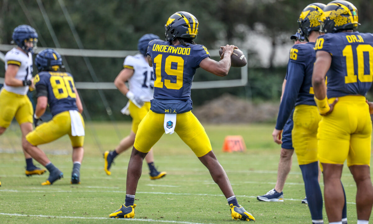 LOOK: Photos from Michigan football’s first practice in Tampa for ReliaQuest Bowl