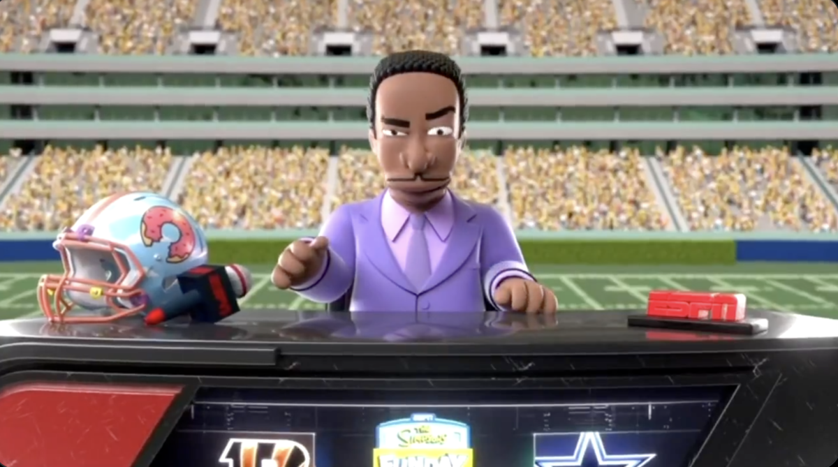 Stephen A. Smith delivered a Simpsons-ized rant on the Simpsons Funday Football broadcast