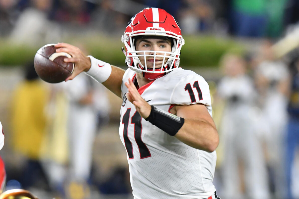 Gunner Stockton’s situation is similar to Jake Fromm’s first start