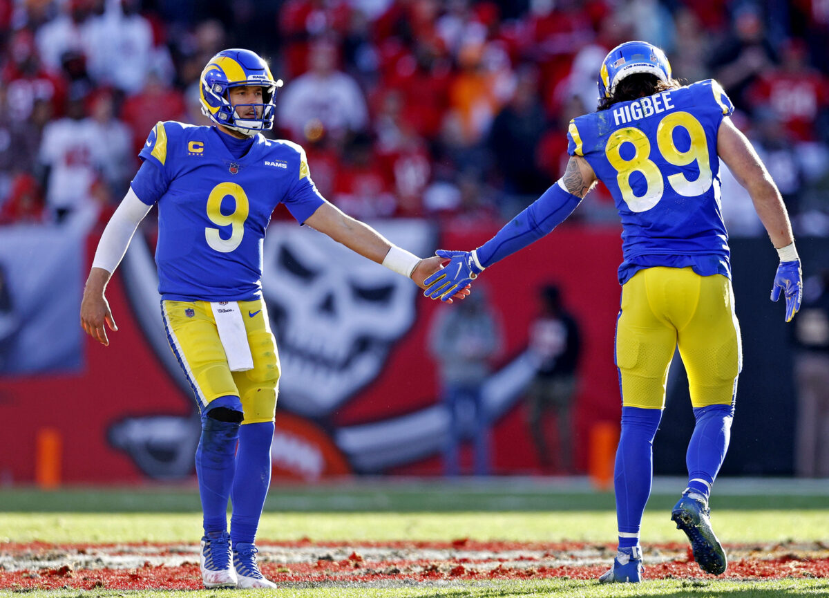 Matthew Stafford describes what Tyler Higbee’s return means to the Rams