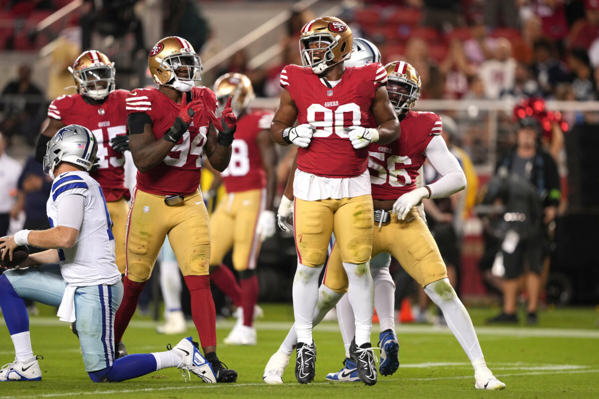 49ers injury update: DL Kevin Givens (chest) questionable to return vs. Bills