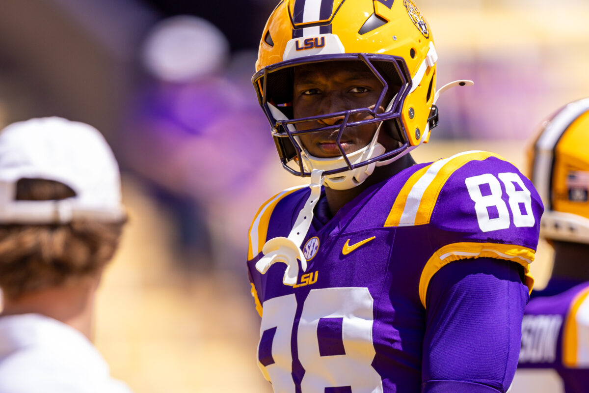 Where Ka’Morreun Pimpton’s transfer leaves LSU’s tight end room