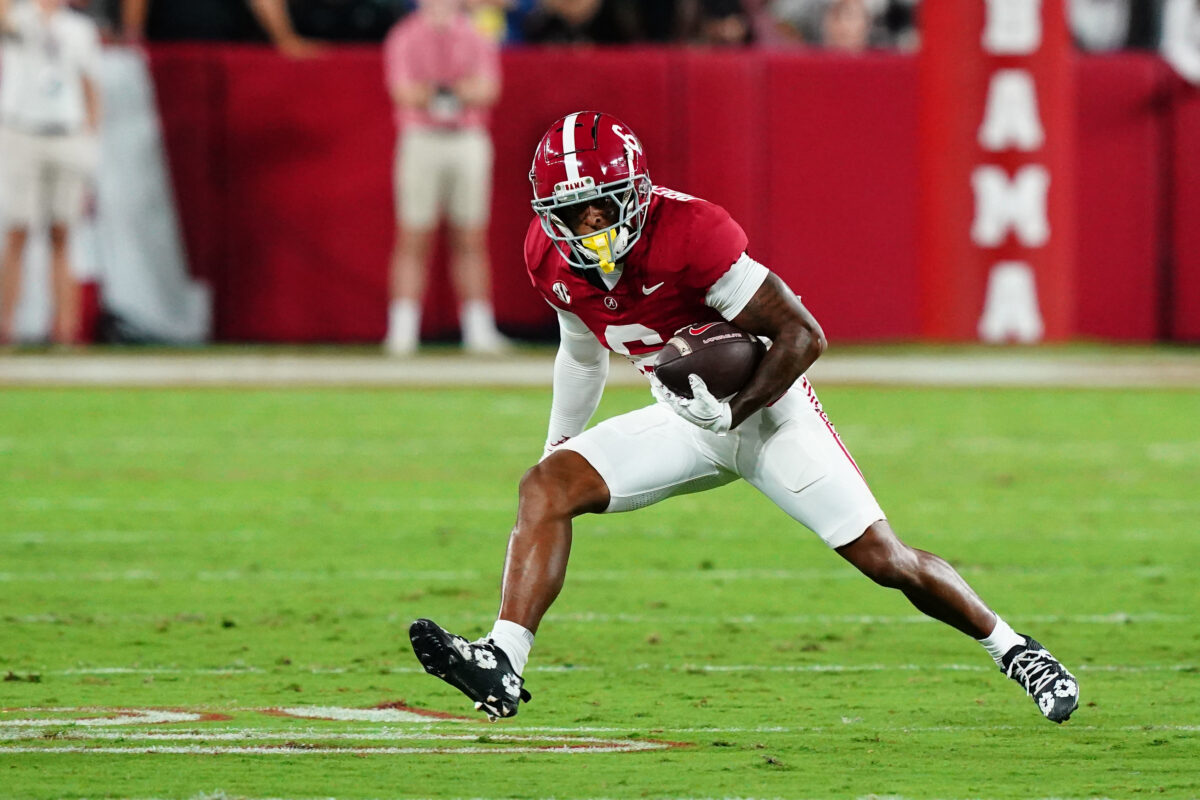 Alabama veteran wide receiver to reportedly enter transfer portal