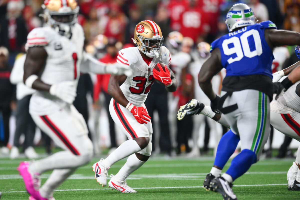 Who will 49ers backup RB be against the Bears in Week 14?