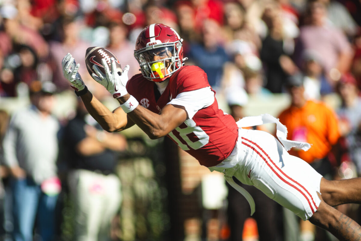 Alabama reportedly loses freshman wide receiver to transfer portal