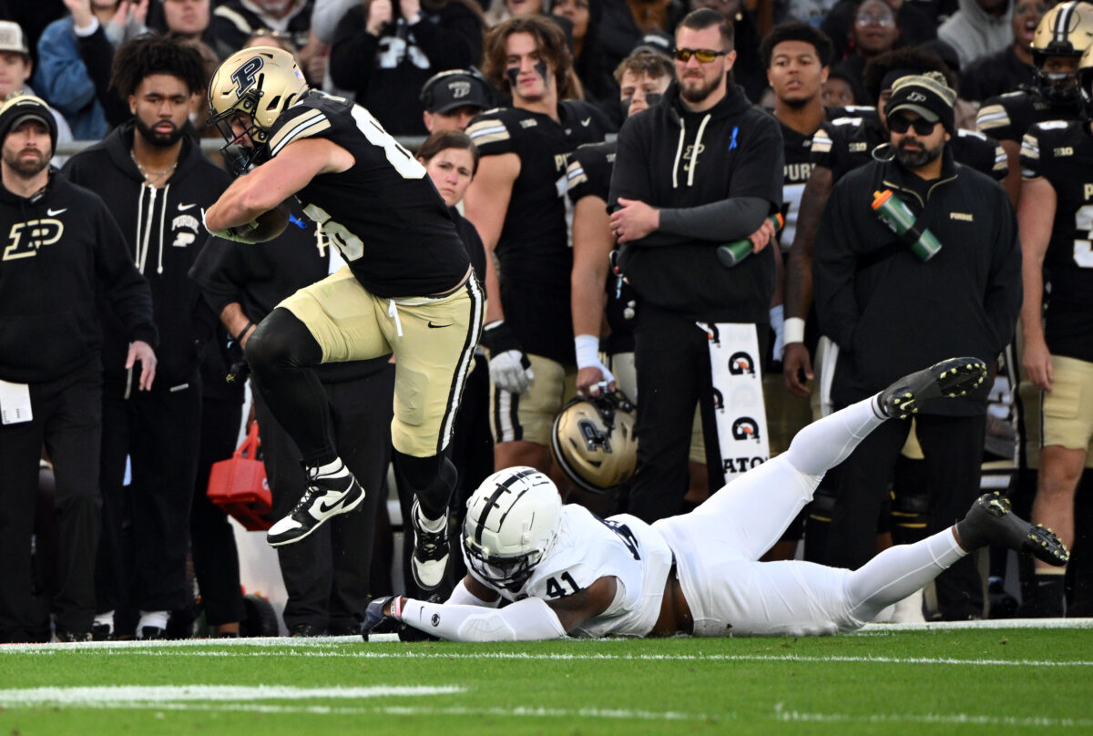 Texas A&M is currently hosting star Purdue transfer tight end