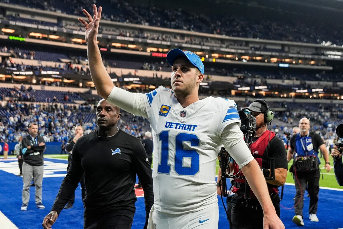 Jared Goff is the Lions nominee for Walter Payton Man of the Year Award