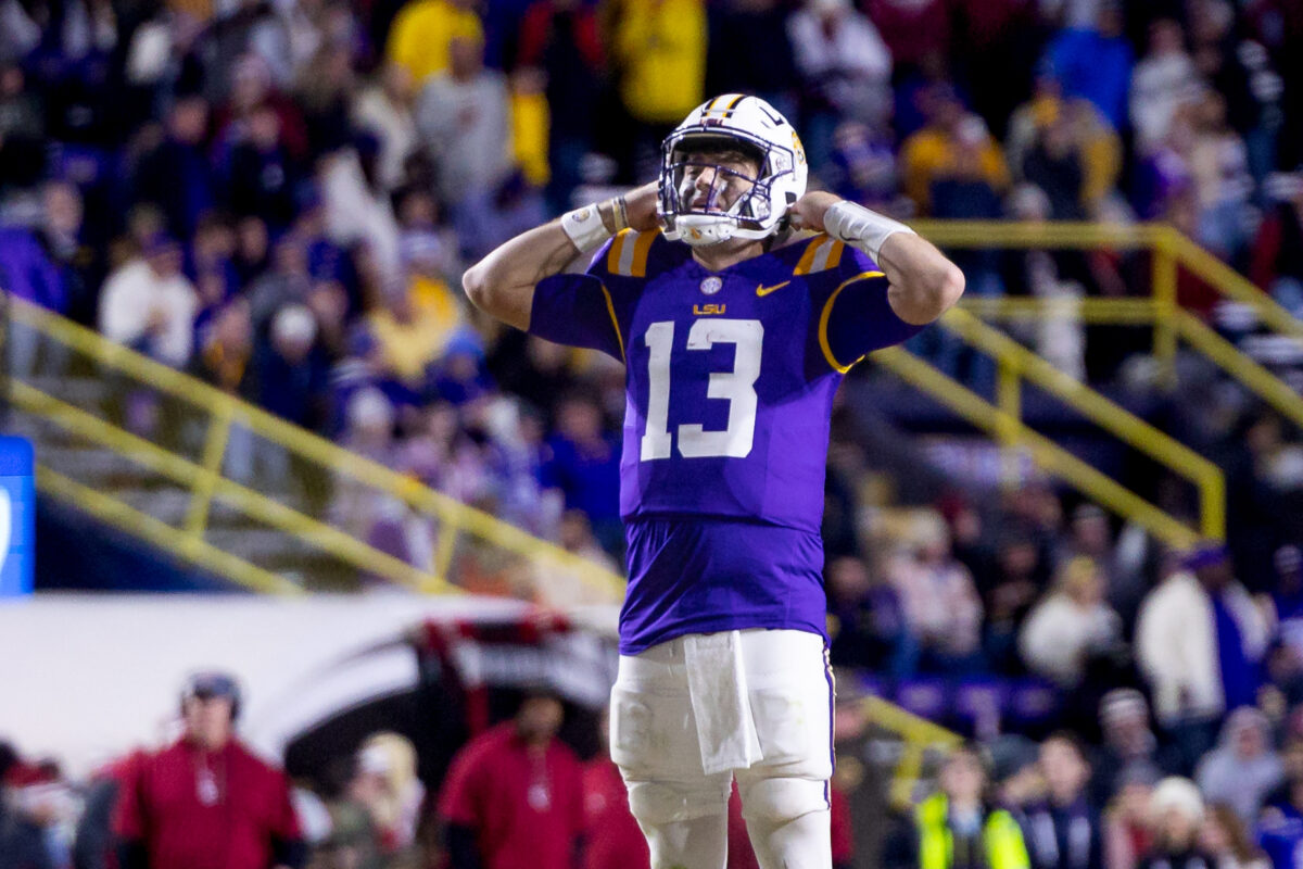 Garrett Nussmeier and Brian Kelly discuss LSU QB’s “gritty” performance