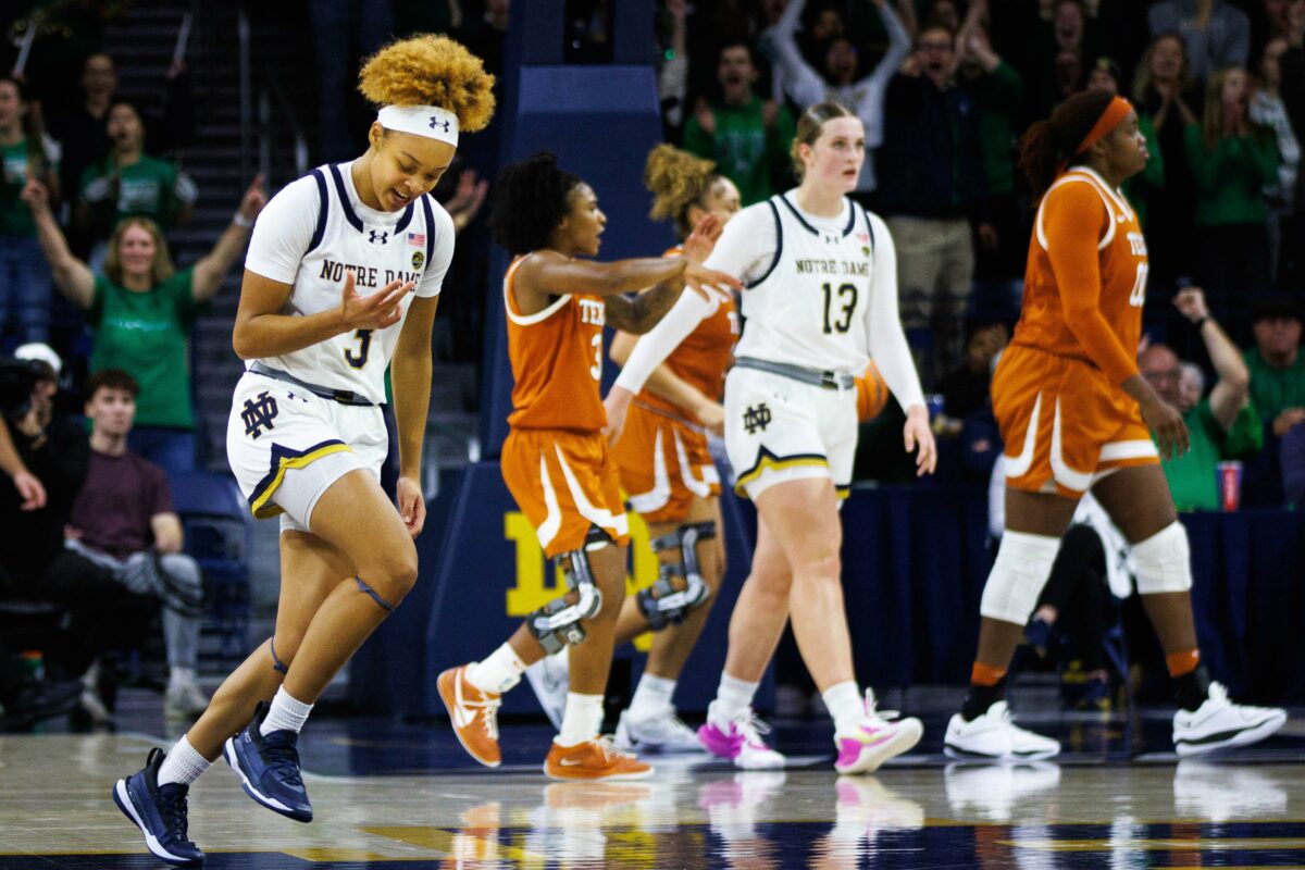 Notre Dame breaks two-game losing streak with overtime win over Texas