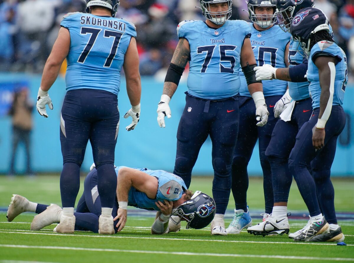 Titans’ Brian Callahan offers injury updates on Will Levis, Harold Landry