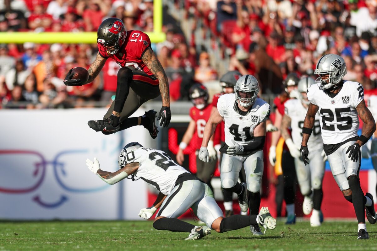 Busters for Raiders week 14 loss to the Buccaneers