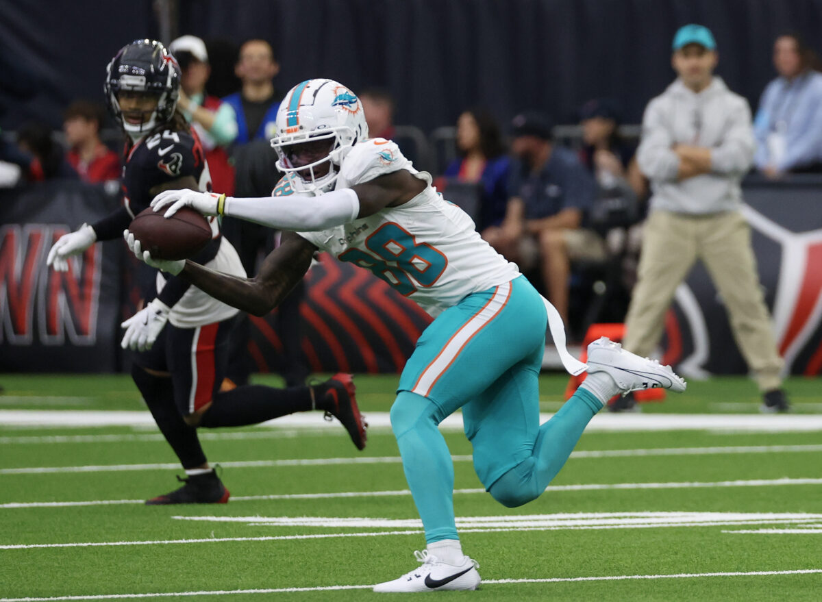 Dolphins provide update on WR Grant DuBose following Texans game