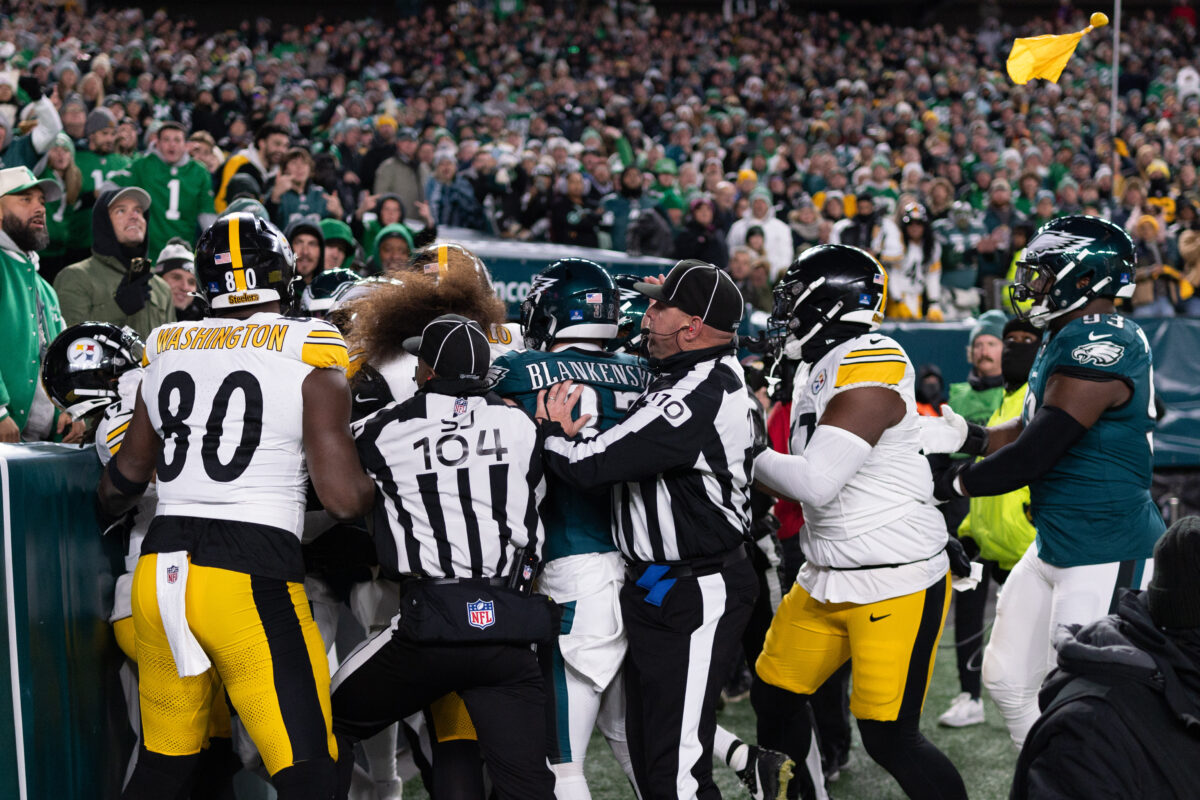 New footage shows officials were wrong in Week 15’s Steelers-Eagles fight