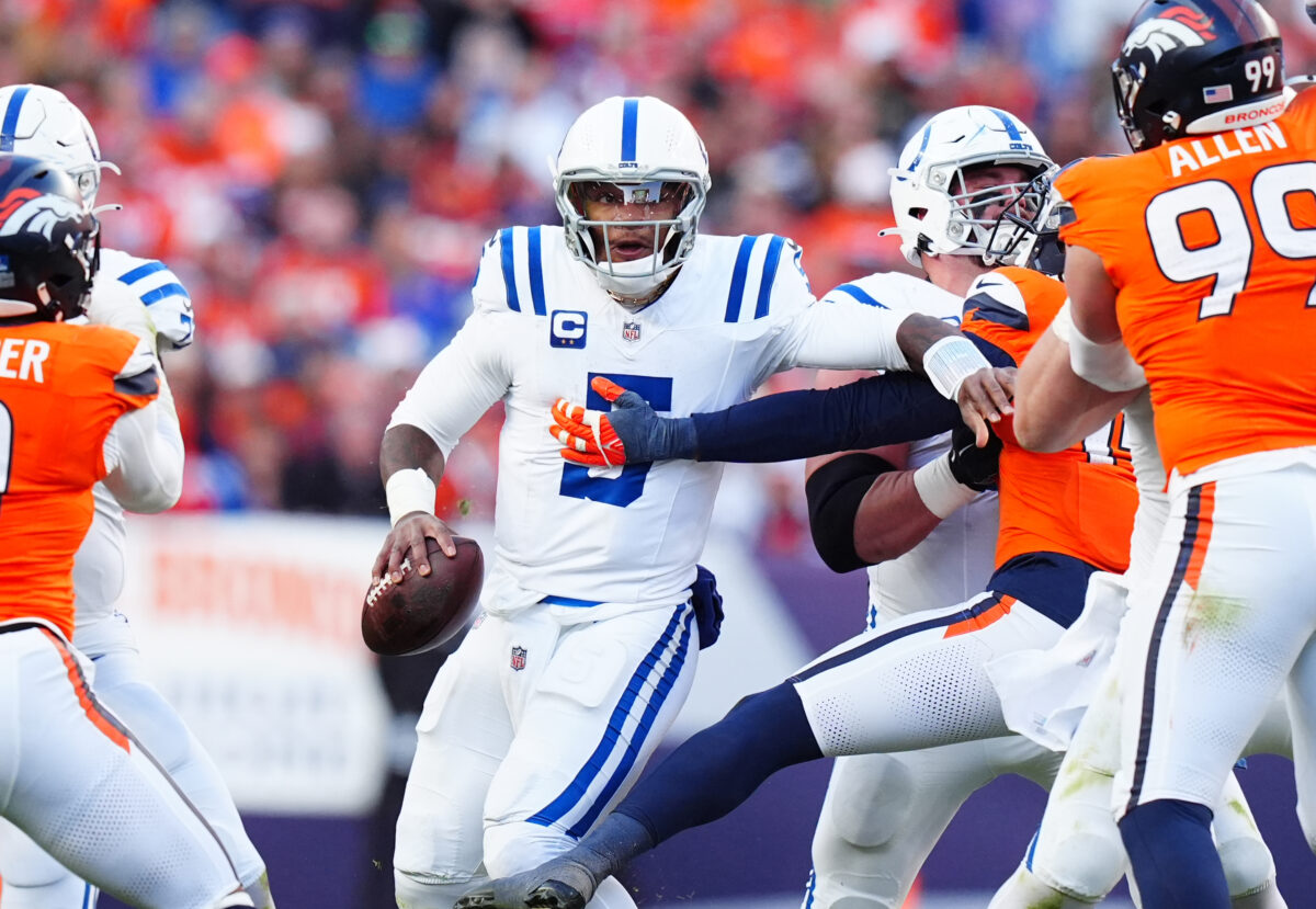 Colts’ Anthony Richardson among most pressured QBs since Week 11