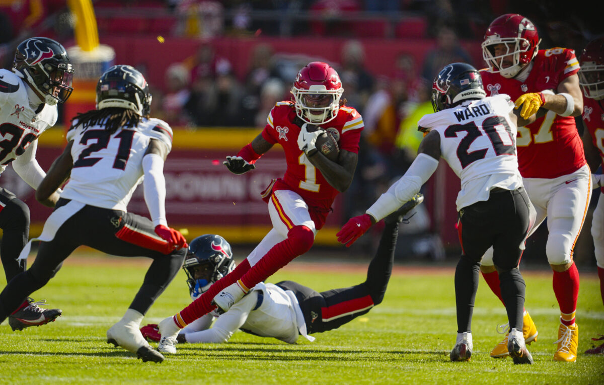 Xavier Worthy injury vs Texans: Latest news on Chiefs WR